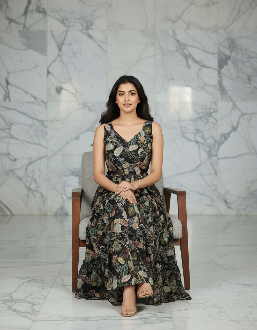 Georgette Long Frock