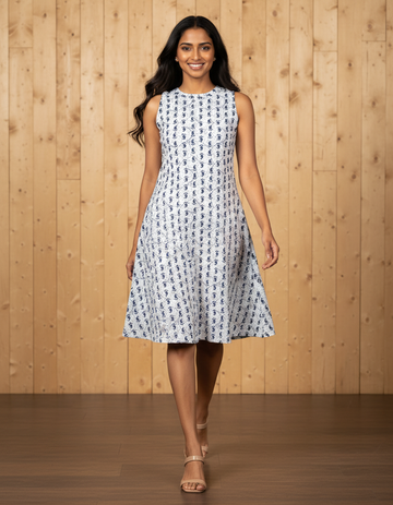 Cotton Light Blue Frock